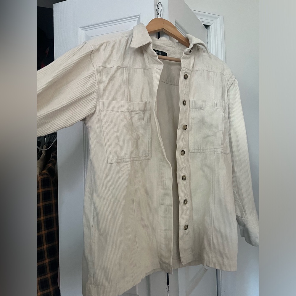 White corduroy jacket by Able